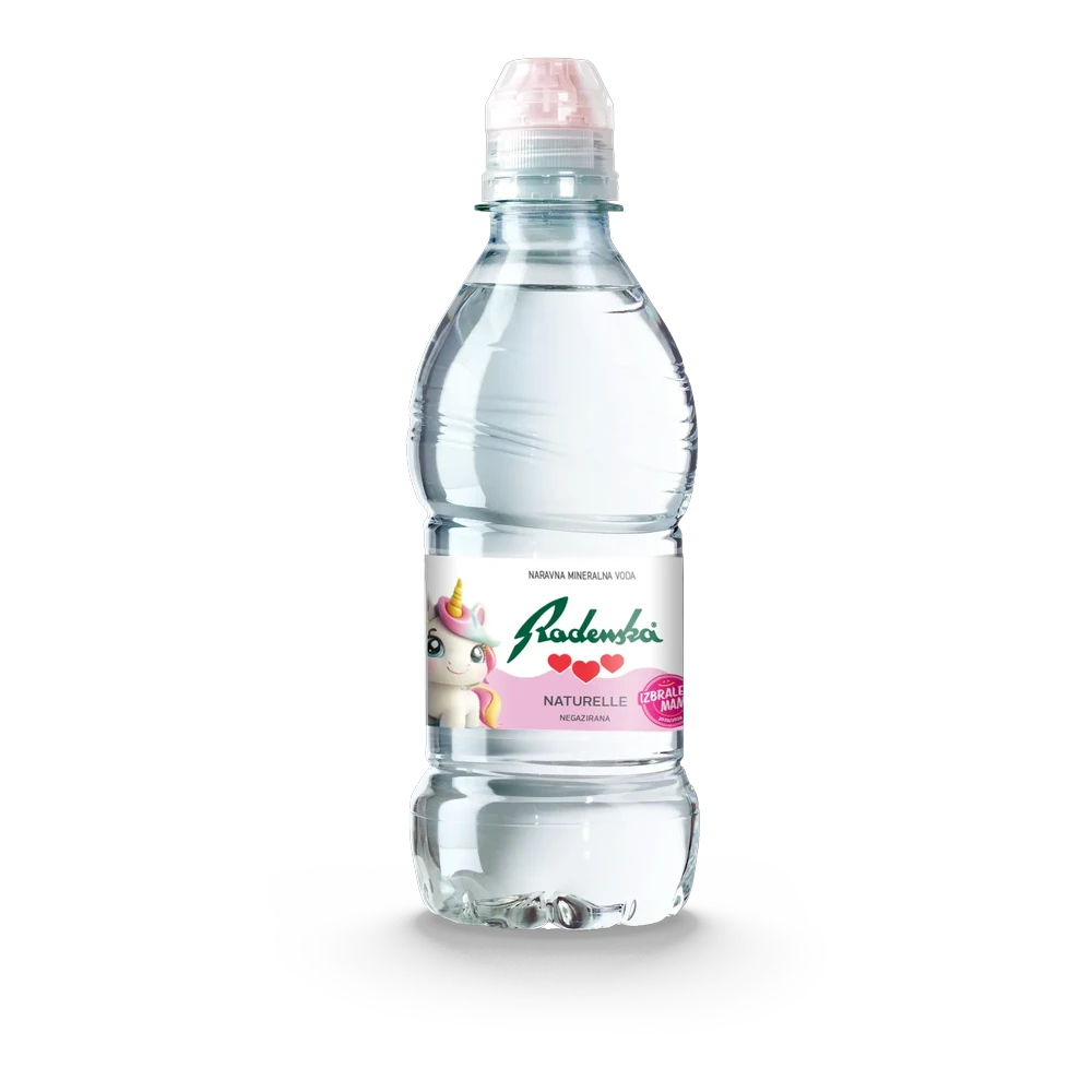 Radenska, Ujë natyral, Kids plastikë, 0,33 L